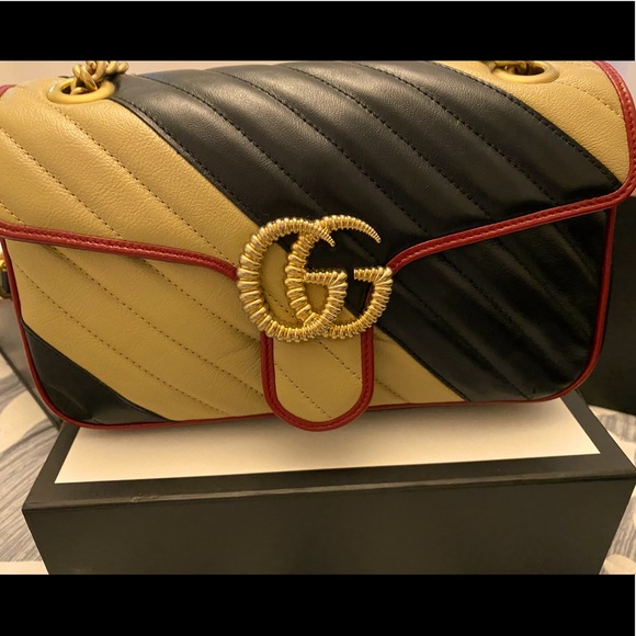 Gucci Marmont Color Block Shoulder Bag
